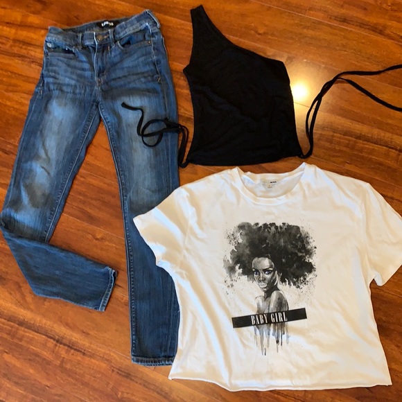 Junior jeans and tops